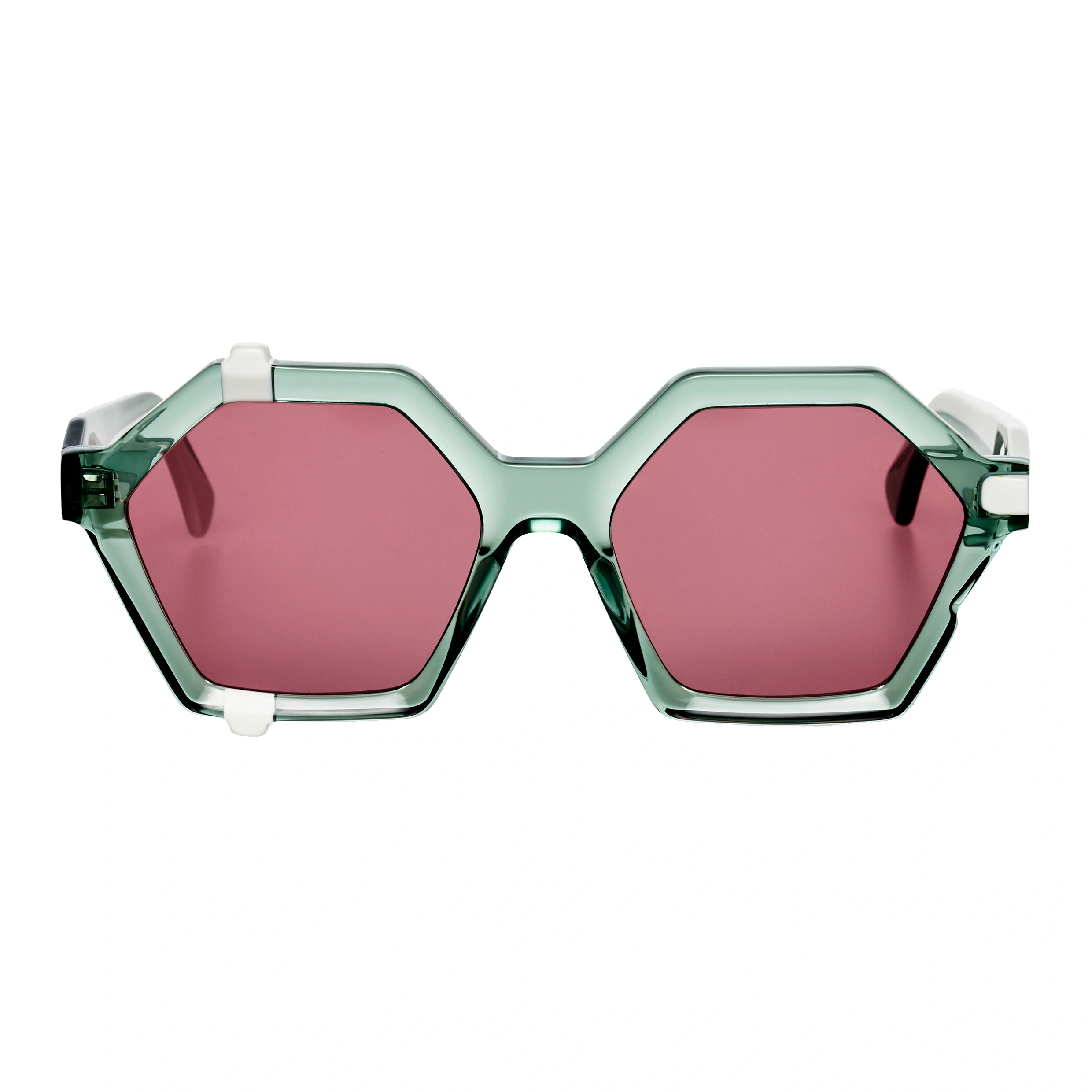 Ffin ADO designer sunglasses in Blue White, front view