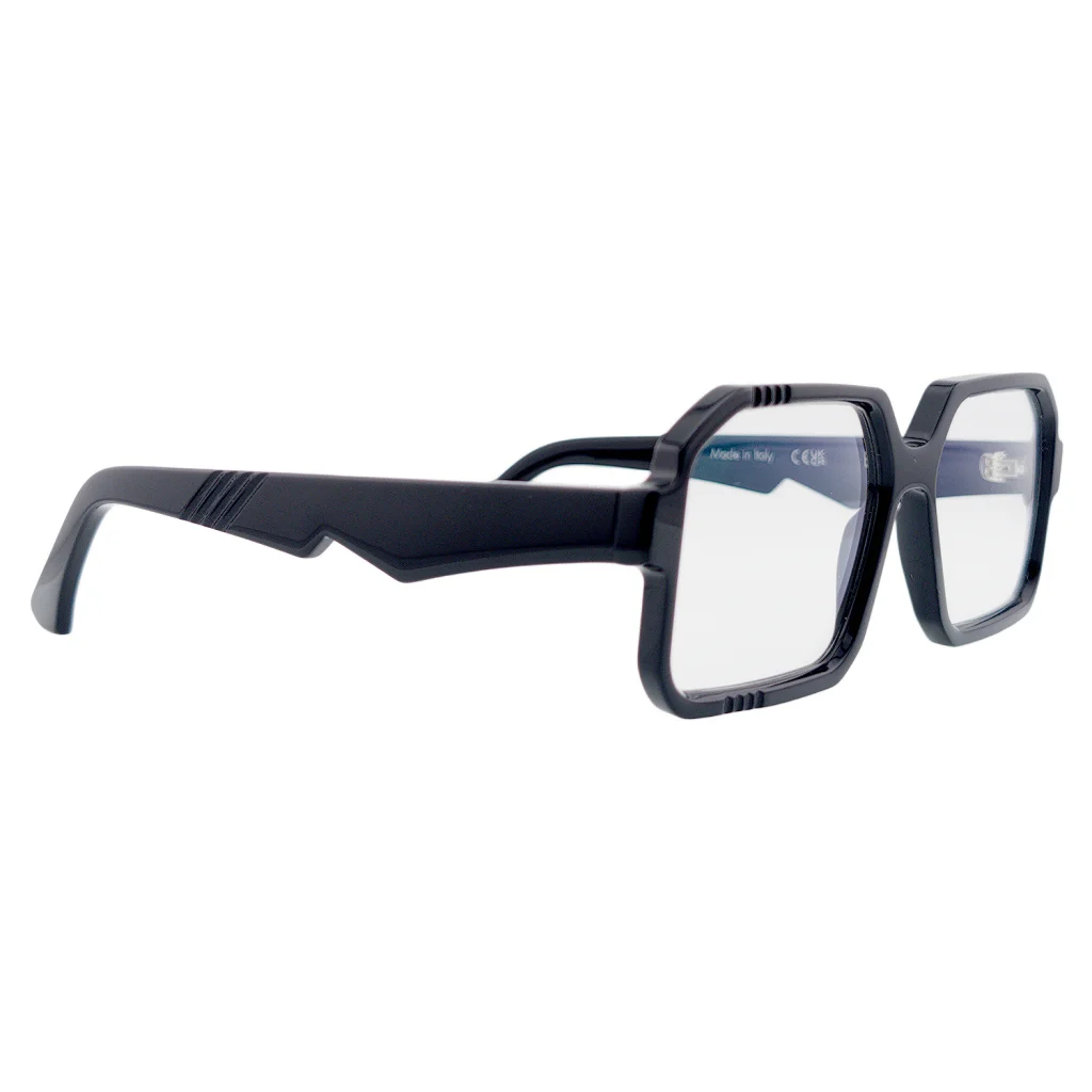 Ffin BOD optical frames in Pure Black, three-quarter view