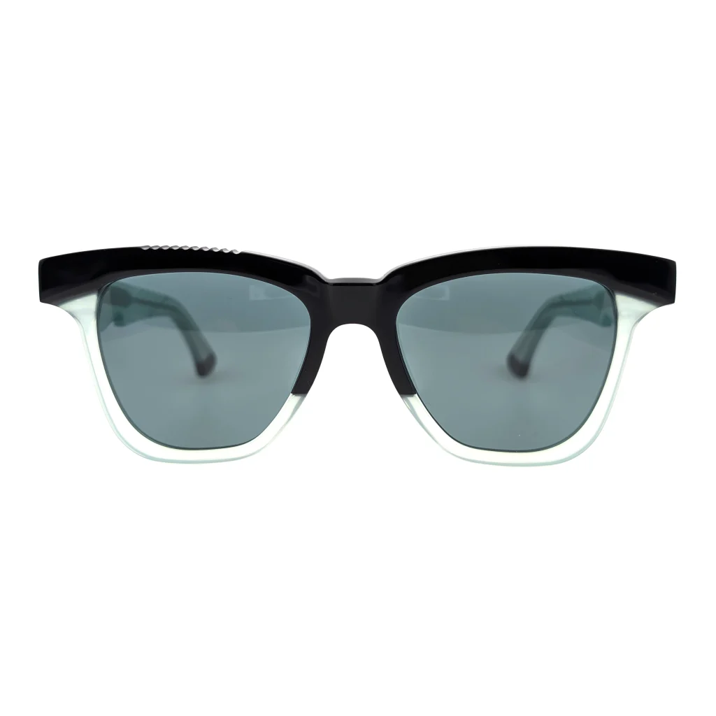 Ffin GEN designer sunglasses in Black Mint, front view