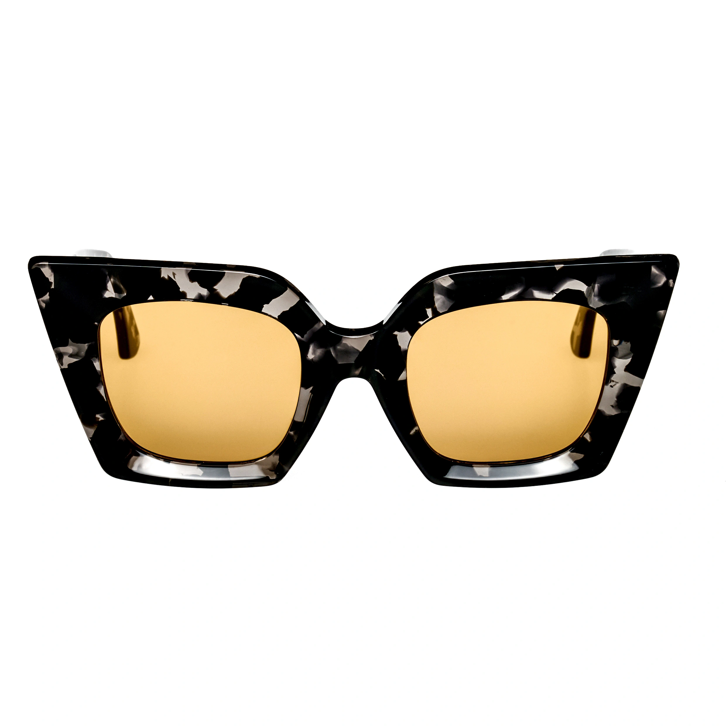 Ffin IFF designer sunglasses in Black Havana, front view