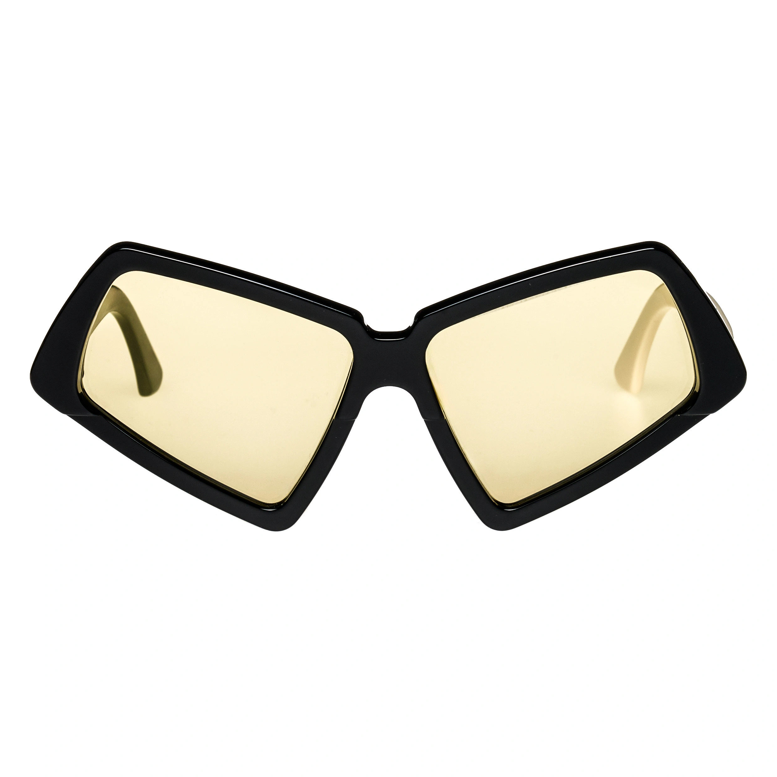 Ffin MOD designer sunglasses in Black Olive Green, front view